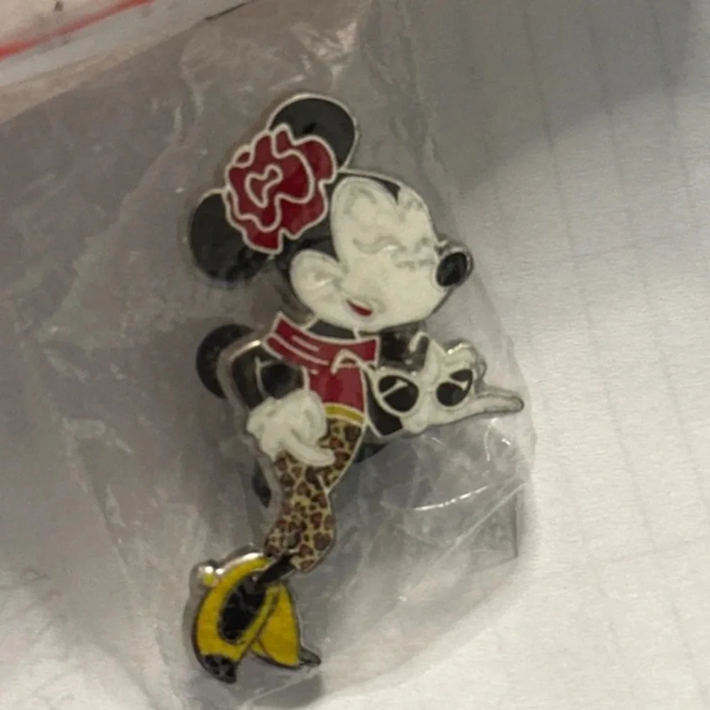 Minnie Mouse Enamel Pin Accessory - Black, Red, Yellow